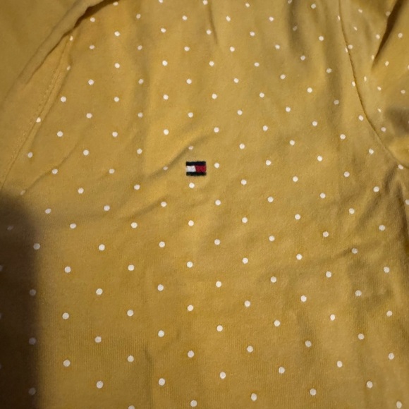 Tommy Hilfiger Yellow Polka Dot Blouse - Picture 3 of 5